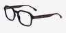 Hardie Noir PlastiqueMontures de lunettes de vue d'EyeBuyDirect, Vue d'Angle
