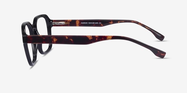 Hardie Noir PlastiqueMontures de lunettes de vue d'EyeBuyDirect, Vue de Côté