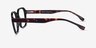 Hardie Noir PlastiqueMontures de lunettes de vue d'EyeBuyDirect, Vue de Côté