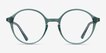 Malkin Green PlasticEyeglass Frames from EyeBuyDirect, Front View