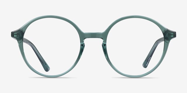 Malkin Vert PlastiqueMontures de lunettes de vue d'EyeBuyDirect, Vue de Face