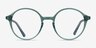 Malkin Vert PlastiqueMontures de lunettes de vue d'EyeBuyDirect, Vue de Face