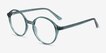 Malkin Green PlasticEyeglass Frames from EyeBuyDirect, Angle View