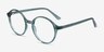 Malkin Vert PlastiqueMontures de lunettes de vue d'EyeBuyDirect, Vue d'Angle