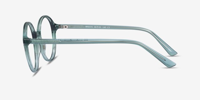 Malkin Vert PlastiqueMontures de lunettes de vue d'EyeBuyDirect, Vue de Côté