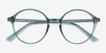 Malkin Green PlasticEyeglass Frames from EyeBuyDirect, Closed View