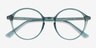 Malkin Vert PlastiqueMontures de lunettes de vue d'EyeBuyDirect, Vue Rapprochée
