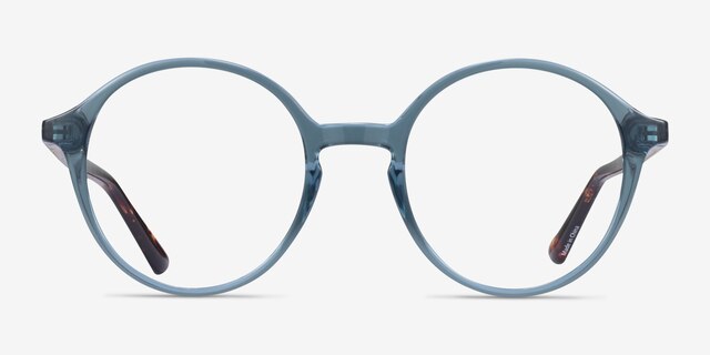 Malkin Bleu PlastiqueMontures de lunettes de vue d'EyeBuyDirect, Vue de Face