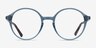 Malkin Bleu PlastiqueMontures de lunettes de vue d'EyeBuyDirect, Vue de Face