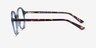 Malkin Bleu PlastiqueMontures de lunettes de vue d'EyeBuyDirect, Vue de Côté