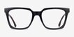 Fletcher Black PlasticEyeglass Frames from EyeBuyDirect, Front View