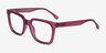 Fletcher Violet PlastiqueMontures de lunettes de vue d'EyeBuyDirect, Vue d'Angle