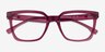 Fletcher Violet PlastiqueMontures de lunettes de vue d'EyeBuyDirect, Vue Rapprochée