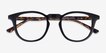 Muller Black PlasticEyeglass Frames from EyeBuyDirect, Closed View