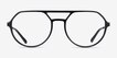 Hara Black MetalEyeglass Frames from EyeBuyDirect, Front View