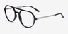 Hara Noir MétalMontures de lunettes de vue d'EyeBuyDirect, Vue d'Angle