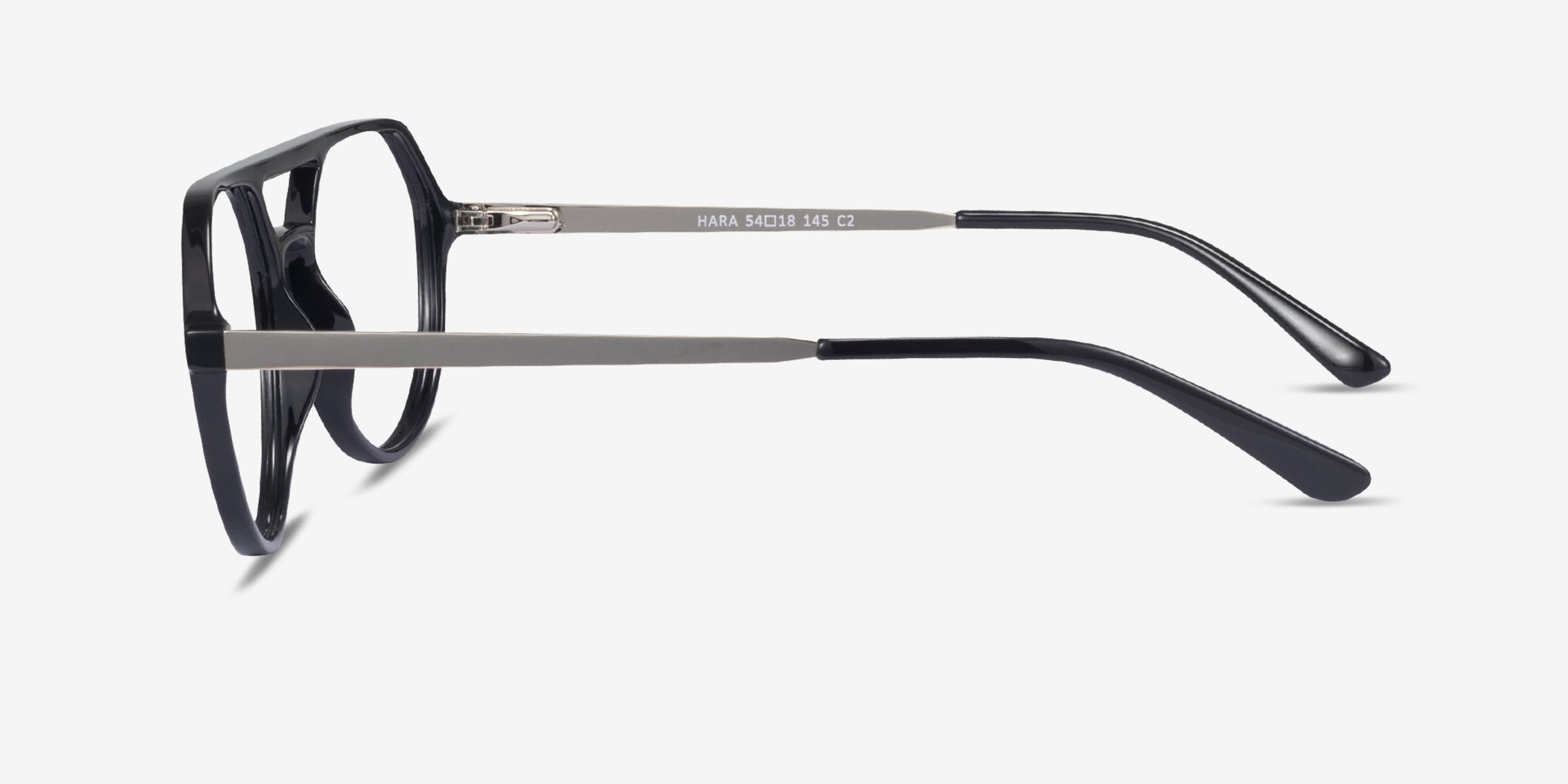 アイケア hara Hara Aviator Black Glasses for Men | Eyebuydirect