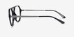 Hara Black MetalEyeglass Frames from EyeBuyDirect, Side View