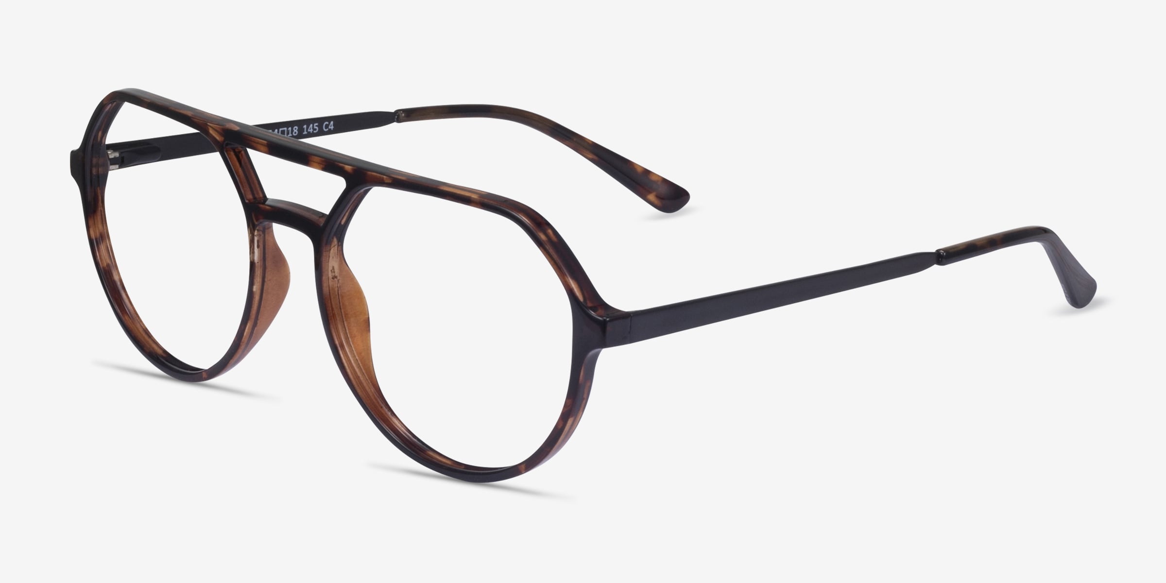 Hara Aviator Black Glasses for Men | Eyebuydirect