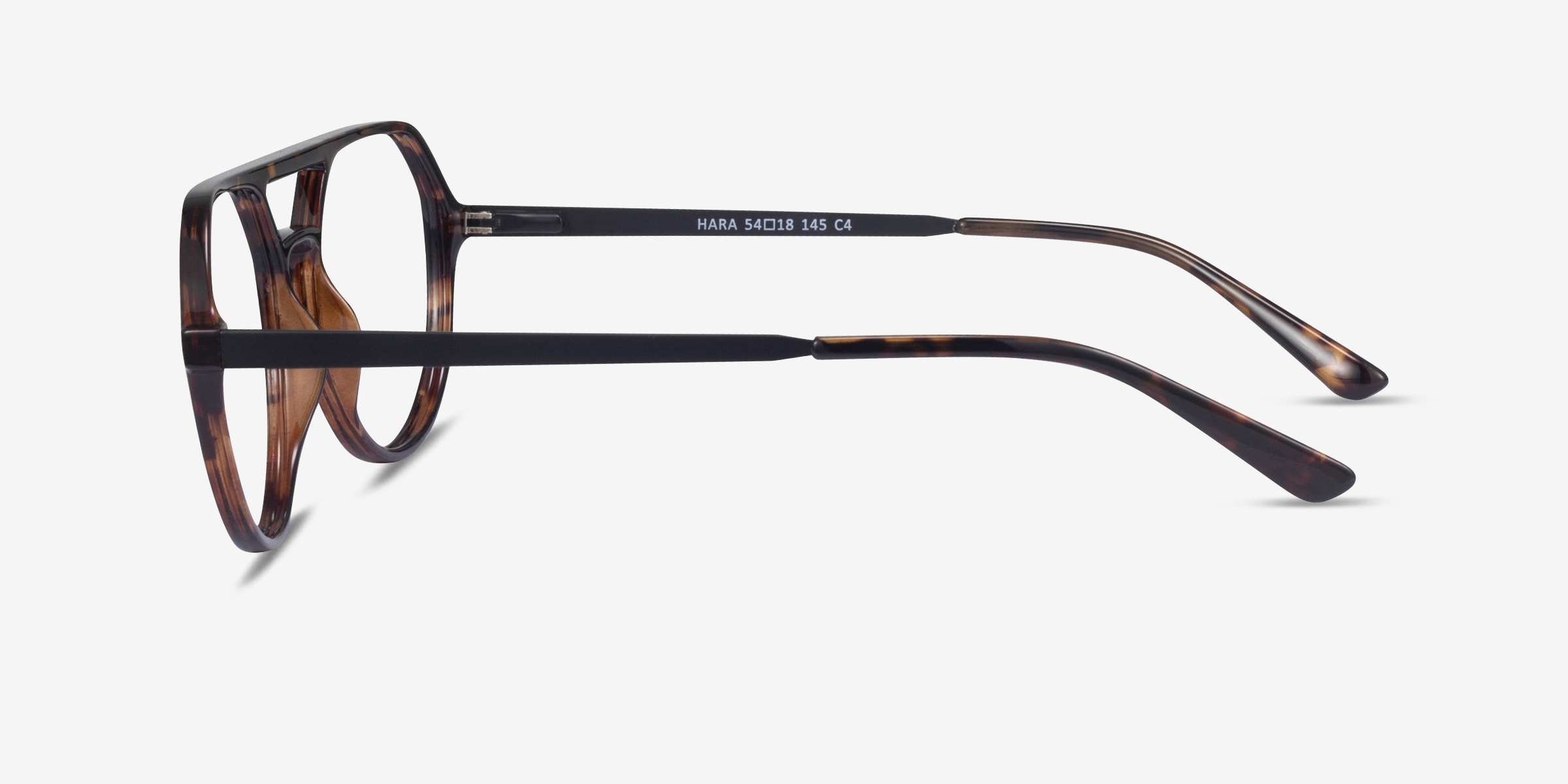 アイケア hara Hara Aviator Black Glasses for Men | Eyebuydirect