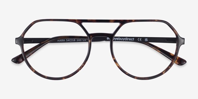 Hara Écailles MétalMontures de lunettes de vue d'EyeBuyDirect, Vue Rapprochée
