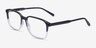 Payet Black Clear PlastiqueMontures de lunettes de vue d'EyeBuyDirect, Vue d'Angle