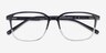 Payet Black Clear PlastiqueMontures de lunettes de vue d'EyeBuyDirect, Vue Rapprochée
