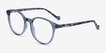 Lasker Blue PlasticEyeglass Frames from EyeBuyDirect, Angle View
