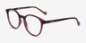 Lasker Violet PlastiqueMontures de lunettes de vue d'EyeBuyDirect, Vue d'Angle