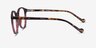 Lasker Violet PlastiqueMontures de lunettes de vue d'EyeBuyDirect, Vue de Côté