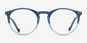 Rodina Bleu Plastique Montures de lunettes de vue d'EyeBuyDirect, Vue de Face