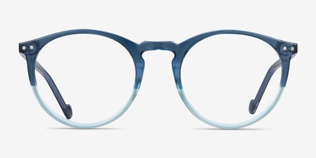 Rodina Bleu PlastiqueMontures de lunettes de vue d'EyeBuyDirect, Vue de Face