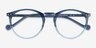Rodina Bleu PlastiqueMontures de lunettes de vue d'EyeBuyDirect, Vue Rapprochée