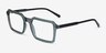 Mikan Vert PlastiqueMontures de lunettes de vue d'EyeBuyDirect, Vue d'Angle
