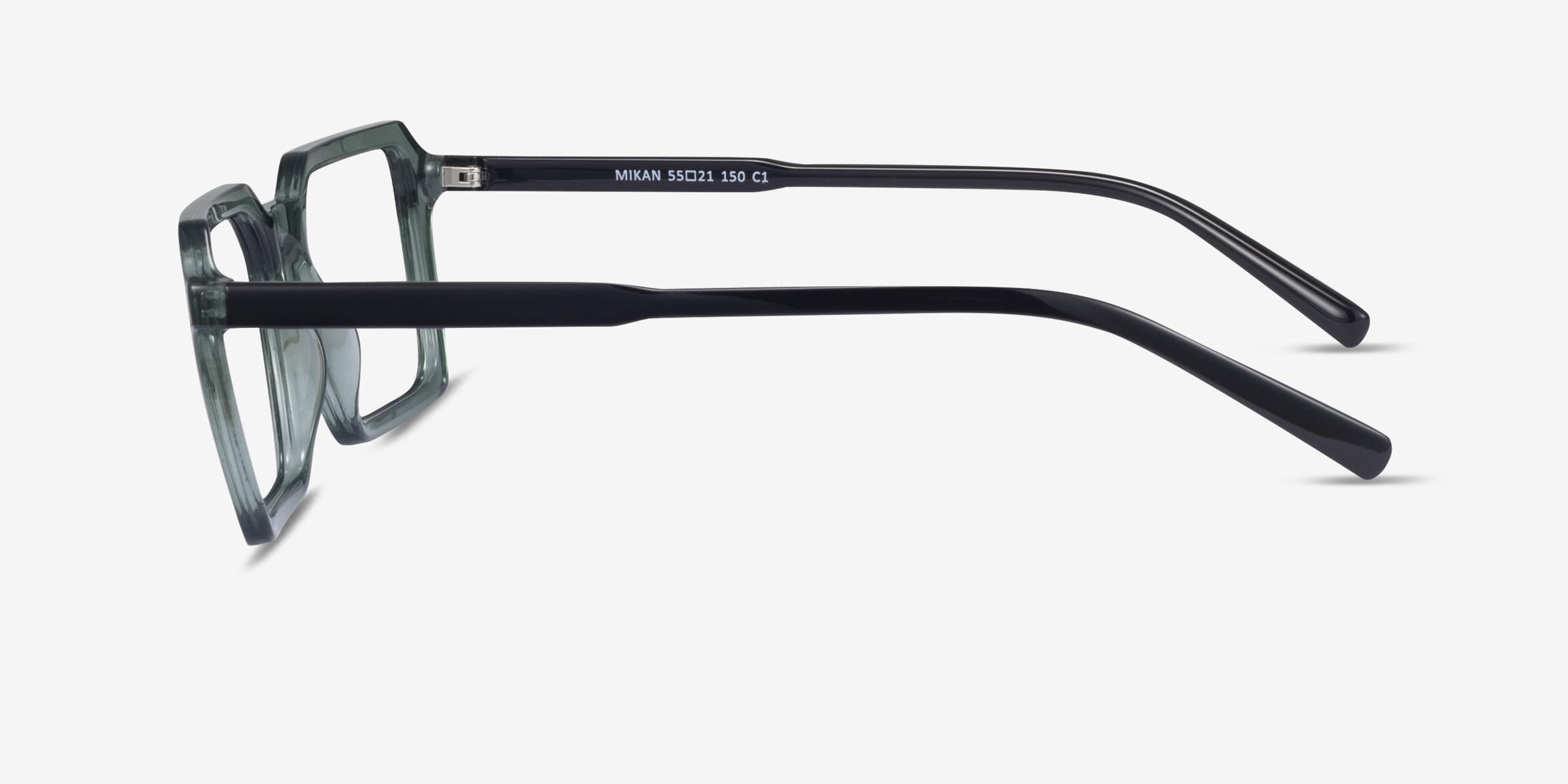 Mikan Square Tortoise Clear Full Rim Eyeglasses | Eyebuydirect