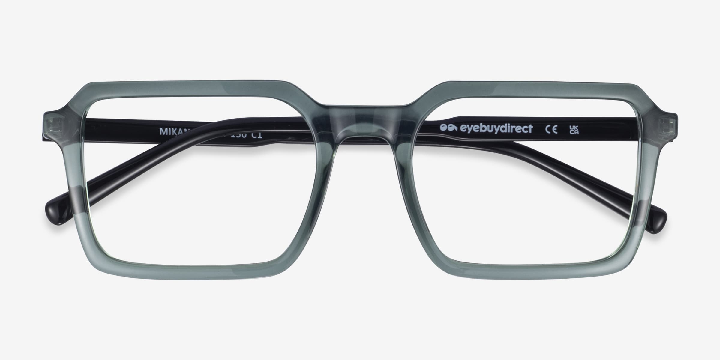 Mikan Square Tortoise Clear Full Rim Eyeglasses | Eyebuydirect