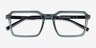 Mikan Vert PlastiqueMontures de lunettes de vue d'EyeBuyDirect, Vue Rapprochée