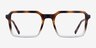 Mikan Tortoise Clear PlastiqueMontures de lunettes de vue d'EyeBuyDirect, Vue de Face
