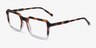 Mikan Tortoise Clear PlastiqueMontures de lunettes de vue d'EyeBuyDirect, Vue d'Angle