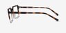 Mikan Tortoise Clear PlastiqueMontures de lunettes de vue d'EyeBuyDirect, Vue de Côté
