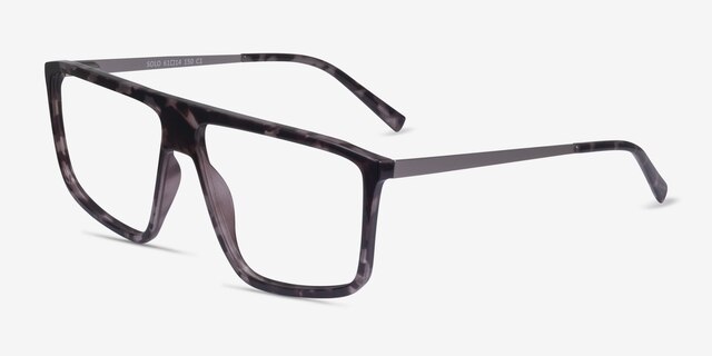 Solo Ivory Tortoise MetalEyeglass Frames from EyeBuyDirect, Angle View