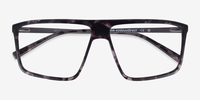 Solo Ivory Tortoise MetalEyeglass Frames from EyeBuyDirect, Closed View