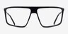 Solo Noir MétalMontures de lunettes de vue d'EyeBuyDirect, Vue de Face