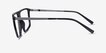 Solo Black MetalEyeglass Frames from EyeBuyDirect, Side View