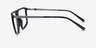Solo Noir MétalMontures de lunettes de vue d'EyeBuyDirect, Vue de Côté