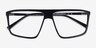 Solo Noir MétalMontures de lunettes de vue d'EyeBuyDirect, Vue Rapprochée