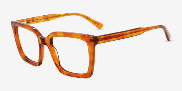 Mullen Tortoise AcetateEyeglass Frames from EyeBuyDirect, Angle View