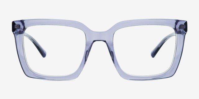 Mullen Purple AcetateEyeglass Frames from EyeBuyDirect, Front View