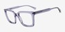 Mullen Purple AcetateEyeglass Frames from EyeBuyDirect, Angle View