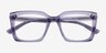 Mullen Purple AcetateEyeglass Frames from EyeBuyDirect, Closed View